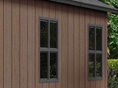 Caseta de jardín Keter Newton Plus 7515/1575 19,5 m³ con doble puerta y ventanas - Nuevo - Imagen 12