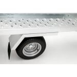 Mini remolque plataforma portacoches basculante 360 kg 6 anillas - Nuevo - Imagen 2