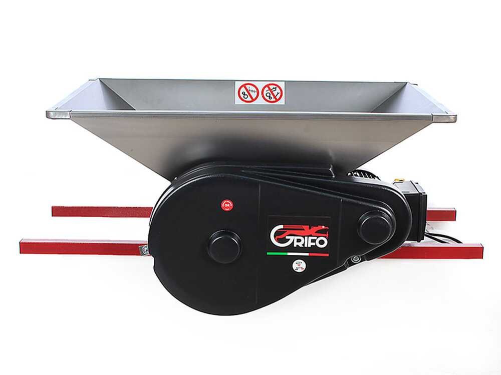 1( Estrujadora eléctrica Grifo PMI.18 acero inoxidable con tolva 95x60 cm y protección incluida - Nueva - Imagen 1