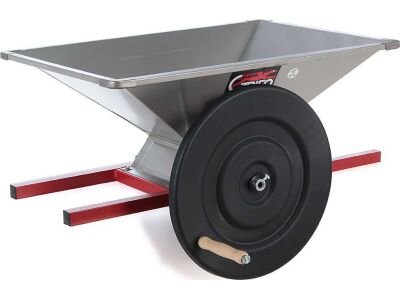 Estrujadora manual pequeña Grifo PPI.18 INOX tolva 80 x 50 cm y rodillos nylon 220 mm - Nuevo