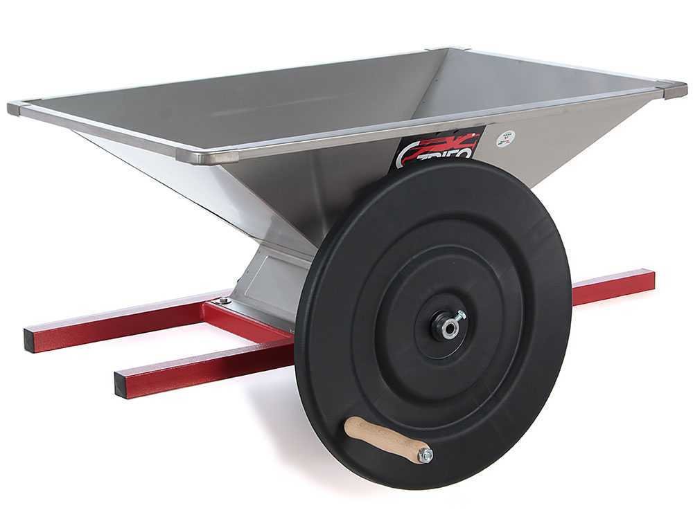 1( Estrujadora manual pequeña Grifo PPI.18 INOX tolva 80 x 50 cm y rodillos nylon 220 mm - Nuevo - Imagen 1