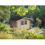 Cobertizo de madera Alce Opera 300x250 con ventanas y puerta doble - Nuevo